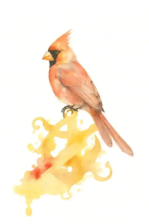 Cardinal With Anchor