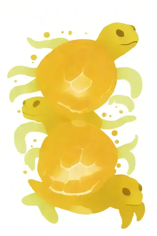 Sea Turtles Swimming In The Ocean With Movements Sea Creatures