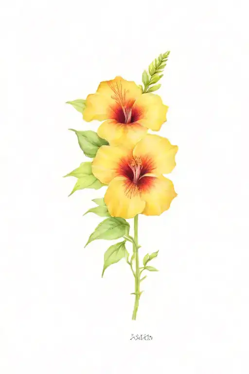 Roman Numerals 12-09-2020 With Hibiscus Flower