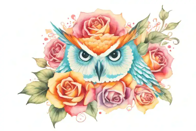 Mexican Owl Sun Roses Chest