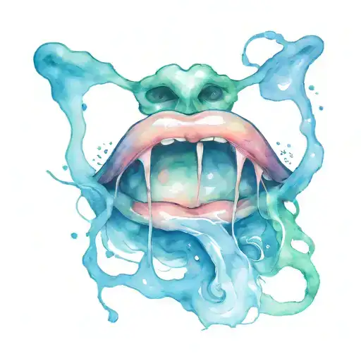 Rainbow Tongue Hanging