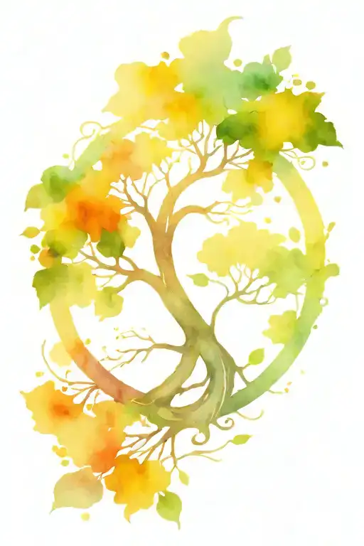 Loveand Tree Of Life Intertwined