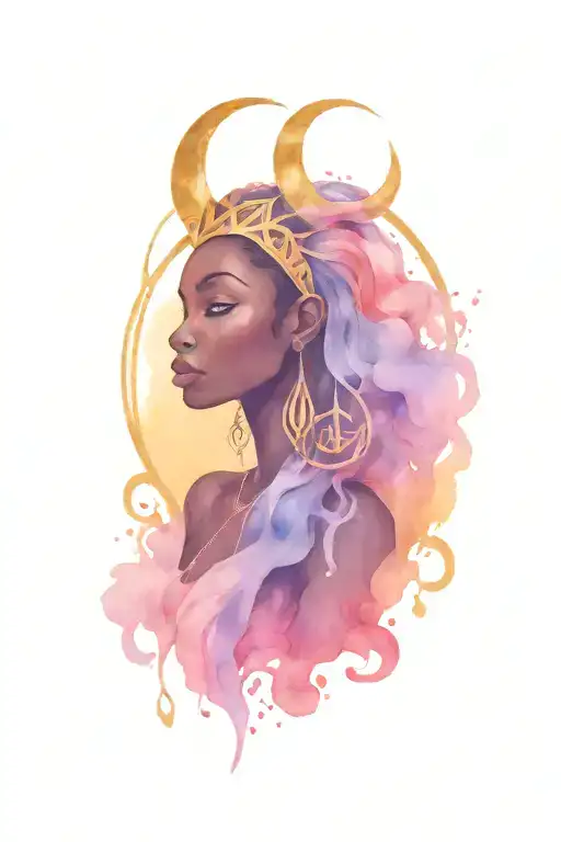 African Goddess Virgo Zodiac Sign