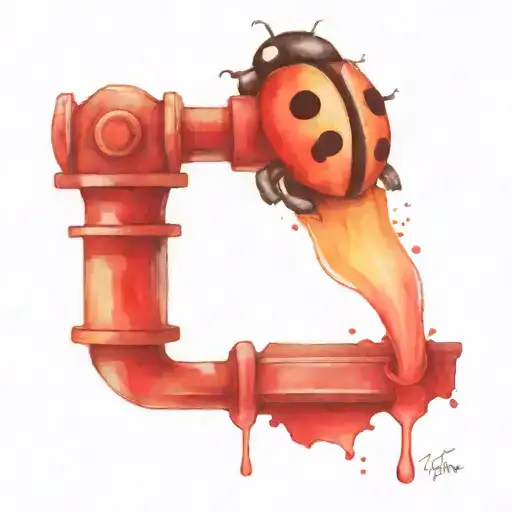 Ladybug On Fire Hydrant