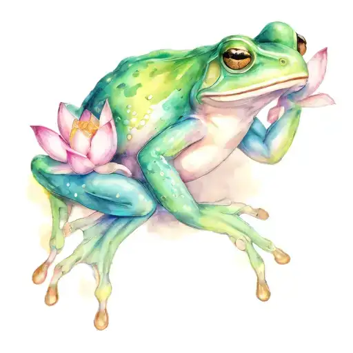 Coqui Frog Lotus And Sun