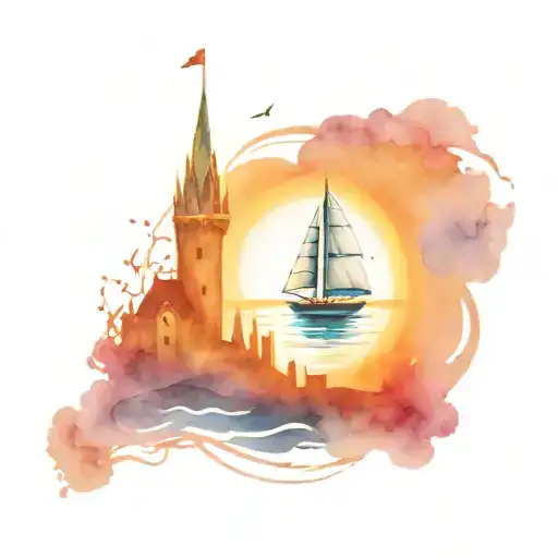 Sailboat Castle Dolphin