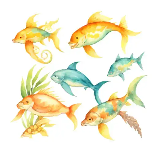 Tropical Sea Animals And Ocean