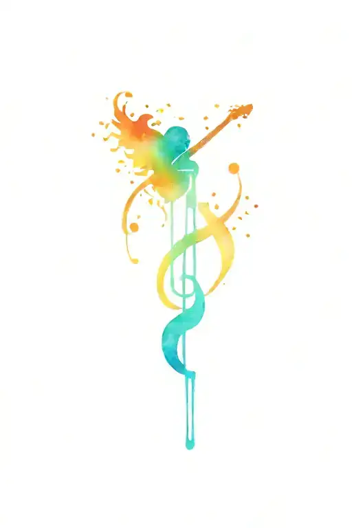 Water Color Music Themed