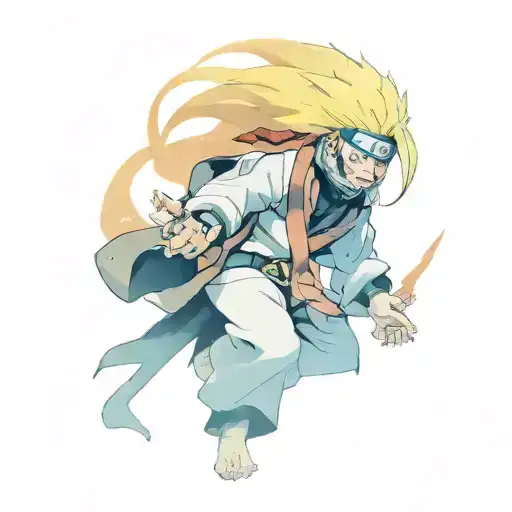 Jiraiya From Naruto As A Shadow From Solo Leveling