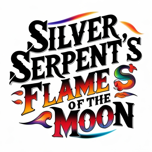 Silver Serpent’s Flame of the Moon Tattoo idea