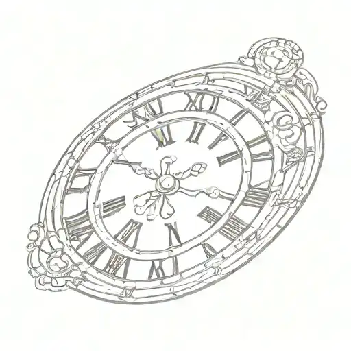Simple Roman Numeral Clock Face
