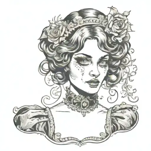 Gothic Evil Victorian Girl