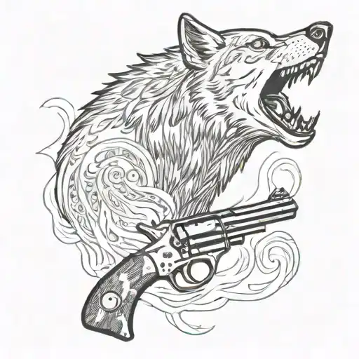 Gun And Wolf