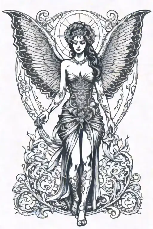 Satanic Woman Full Body