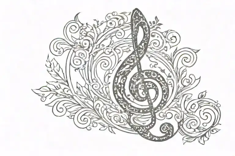 Treble Clef Symbol Merging