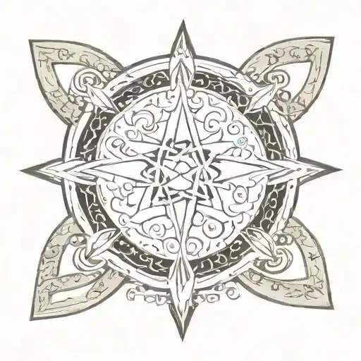 Infinite Love Symbol Incorporated With Stars And Names