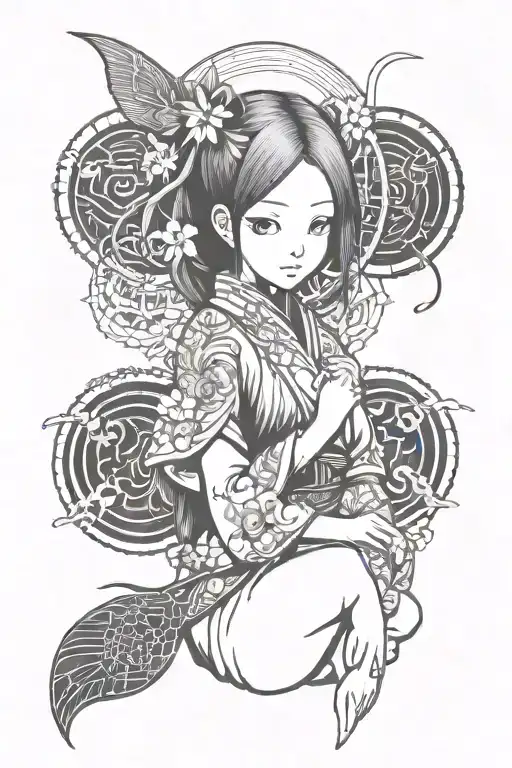 Kaguya Otsutsuki Naruto Hentai Art Tattoo Design
