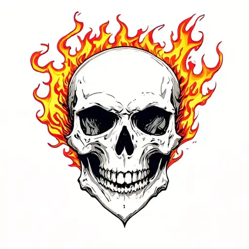 Skull Sigilism Fire