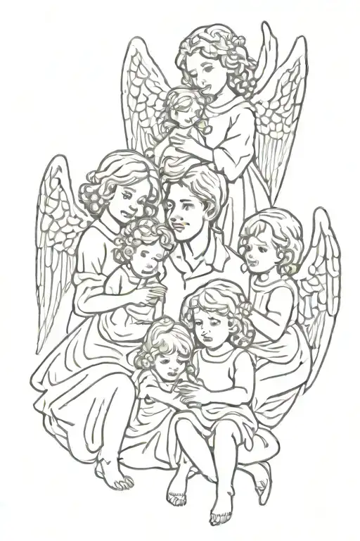 Family Of 4 Including 1 Angel