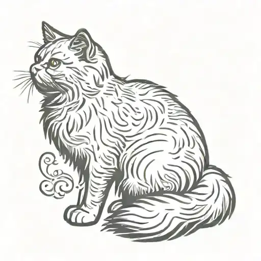 Persian Cat Silhouette