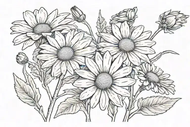 Daisy With Name Silas In Stem