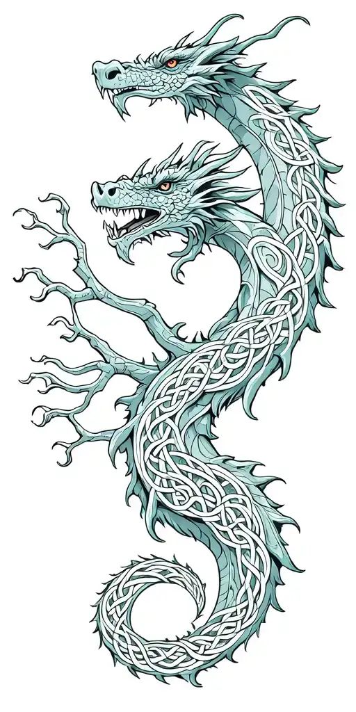 Celtic Tree Of Life Dragon