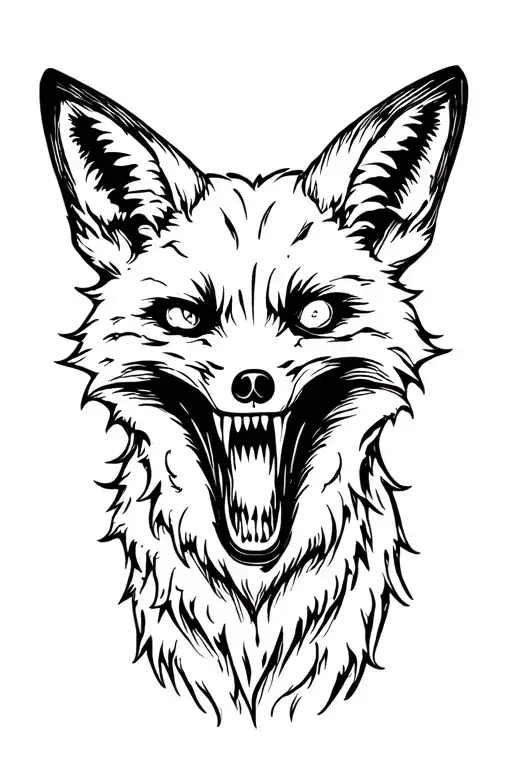Horror Zombie Fox