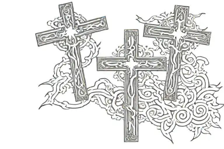 Christian Lamb 3 Crosses