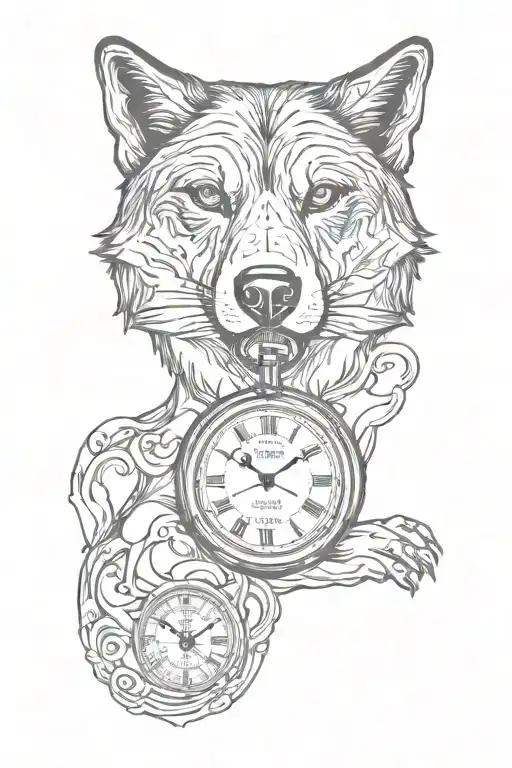 Wolf Pocket Watch