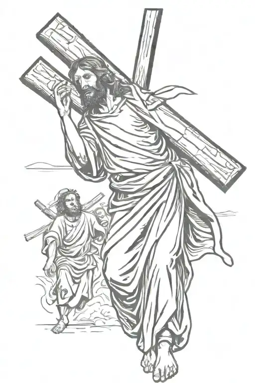Jesus Carries The Cross