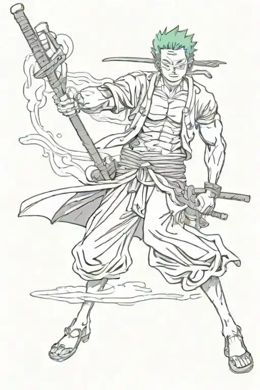 Anime One Piece Zoro Roronoa