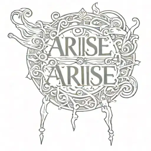 Word 'Arise' Written Inside