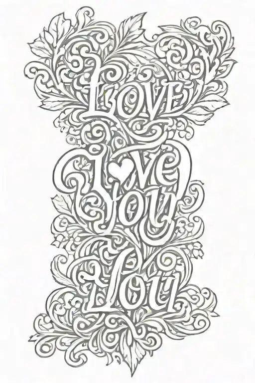 Inscription I Love You In Russian