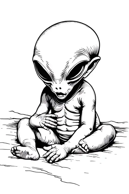 Horror Alien Creepy Baby