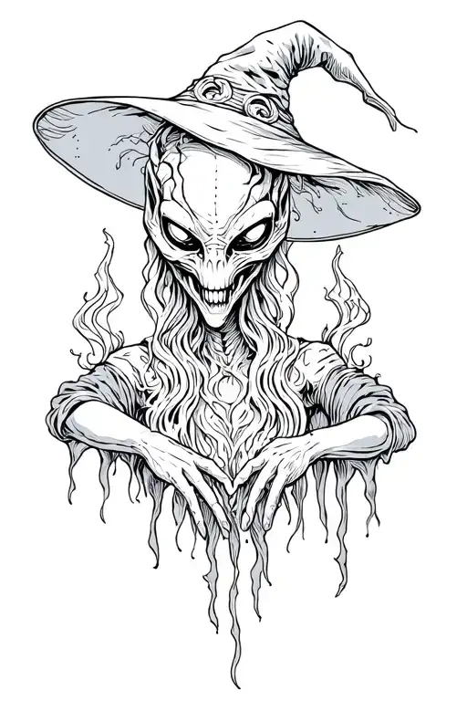Horror Alien Witch