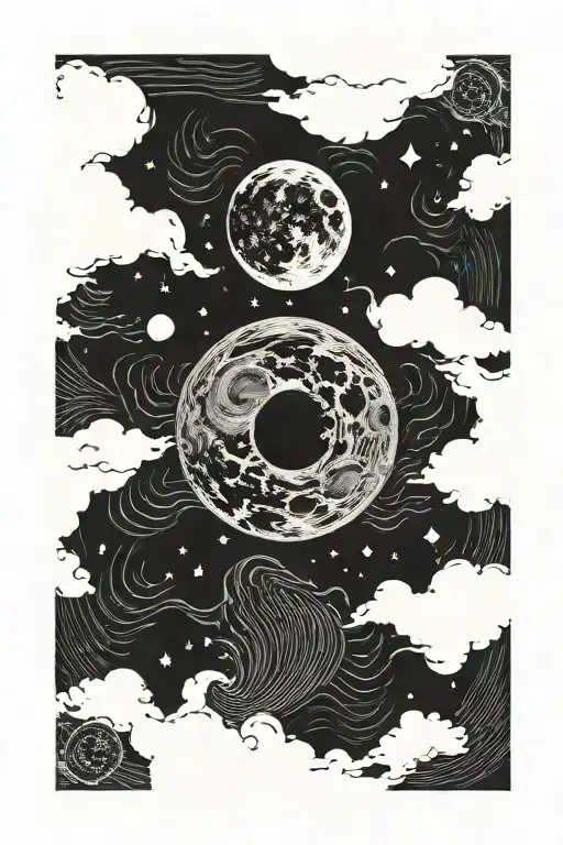 Dark Moon Obscure In The Moon