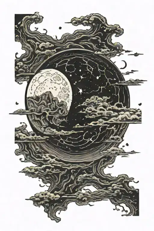 Dark Moon Obscure In The Moon