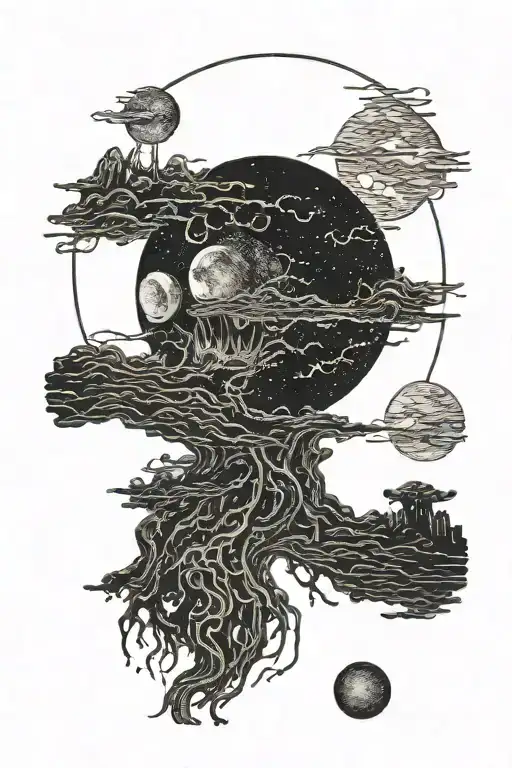 Dark Moon Obscure In The Moon