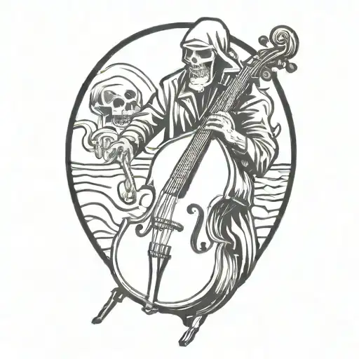 Upright Bass And Grim Reaper