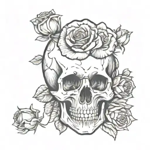 Skull And Roses
