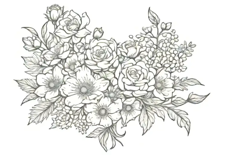 Birth Flower Bouquet