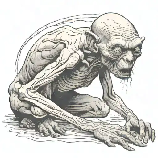 Creepy Creature Like Gollum
