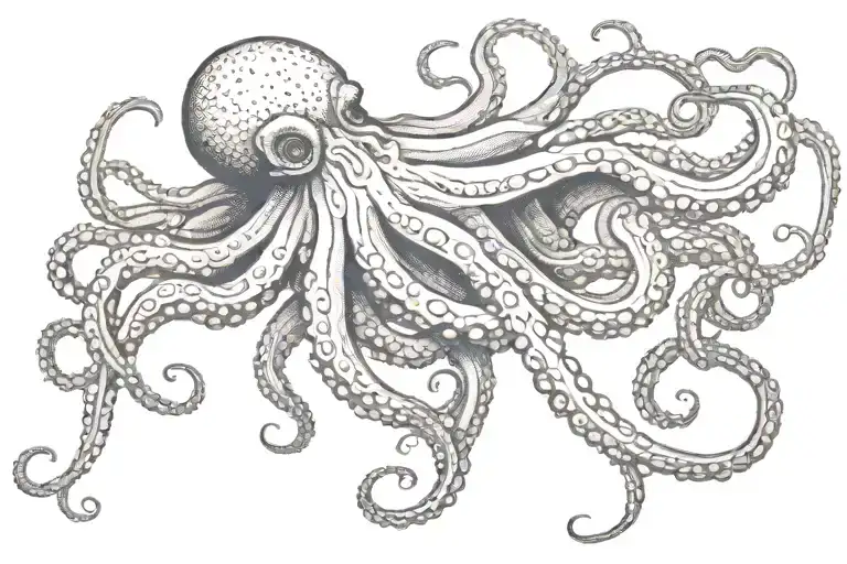 Octopus Wrapoed Around Dominatrix