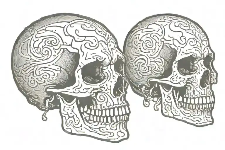 Depression Skull