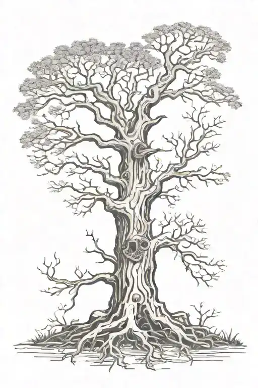 Detailed Tree With Hallow