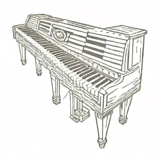 Piano Keys Forming A Rainbow