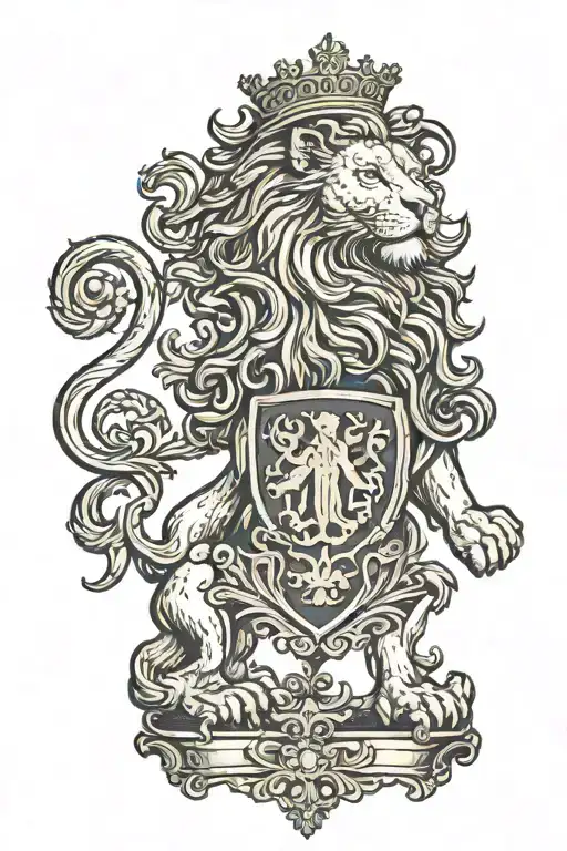 Regal Lion Coat Of Arms