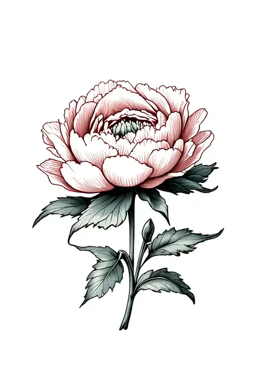 Field Journal Style Peony