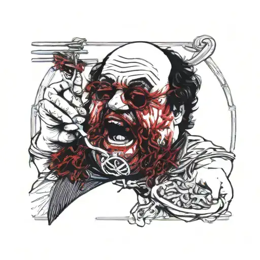 Danny Devito Eating Jack Black