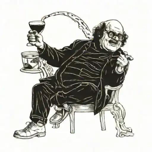 Danny Devito Eating Jack Black